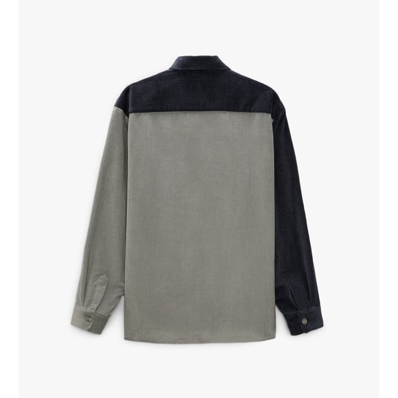 ZARA - Color Block Corduroy Shirt - Picture 8 of 8
